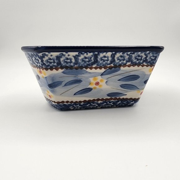 Tara Temptations Presentable Ovenware Old World Heart Shaped Bowl Blue 1 Quart - Picture 4 of 12